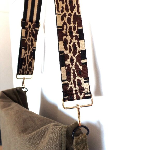 Crossbody Strap Adjustable Animal Print & Stripe NWOT - Picture 10 of 10